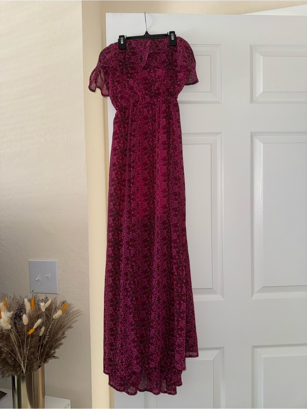Hollister Magenta Off-Shoulder Top